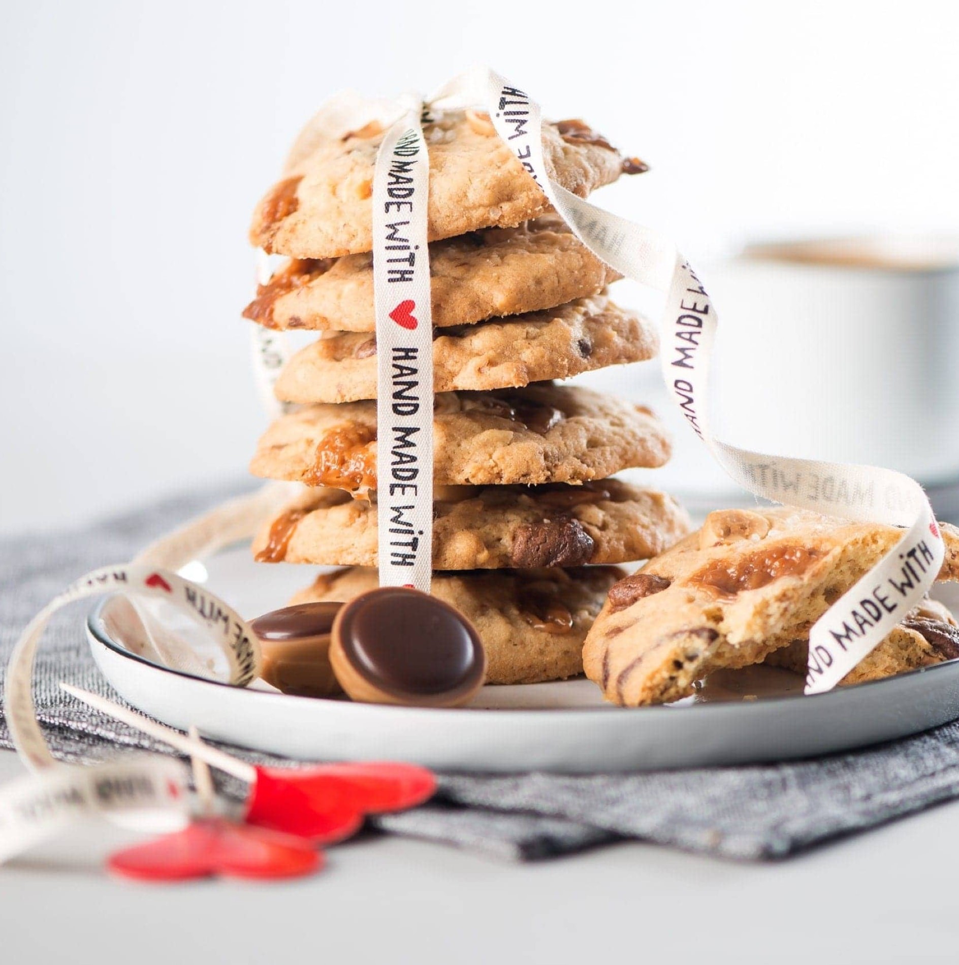 Karamell-Cookies mit Meersalz – Toffifee Backrezepte